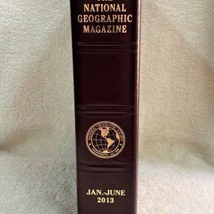 2013  Set of 6 National Geographic Magazines w/Slip Case January thru July 2013